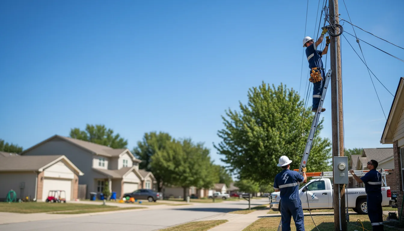 Residential electrician providing installation services in Lathrop, MO